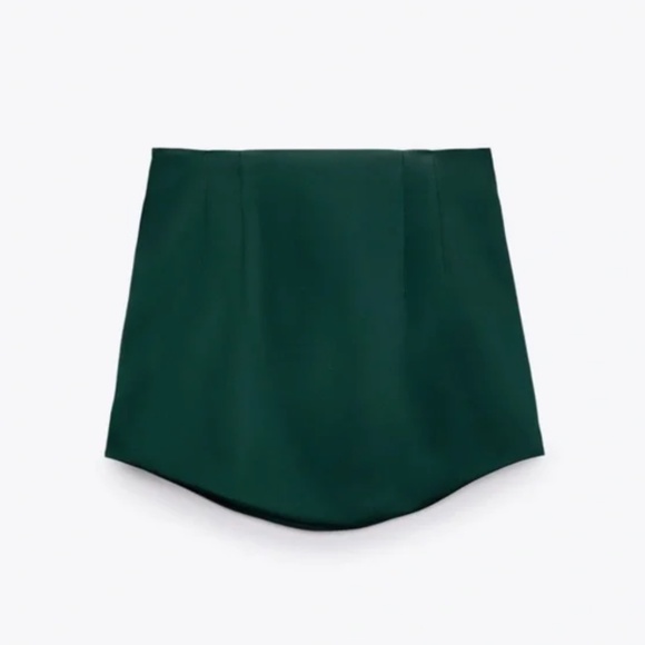 NWT Zara Satin-Effect High-Waisted Mini-Skirt - Picture 4 of 9